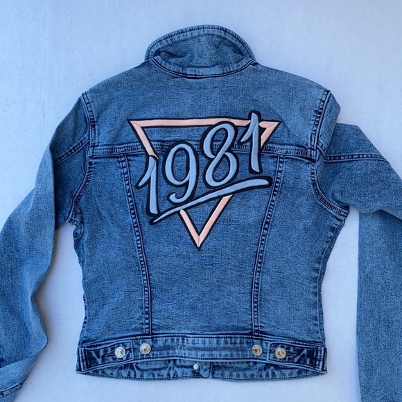 NEW GUESS Candy Acid Wash Trucker Jacket SZ S - Picture 7 of 7